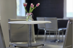 Flowers on a table